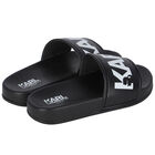 Boys Black Logo Sliders, 1, hi-res