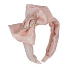 Girls Blush Pink Glitter Headband, 4, hi-res