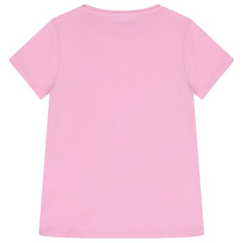 Girls Pink Logo T-Shirt
