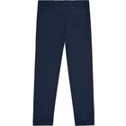 Girls White & Navy Legging Set, 1, hi-res
