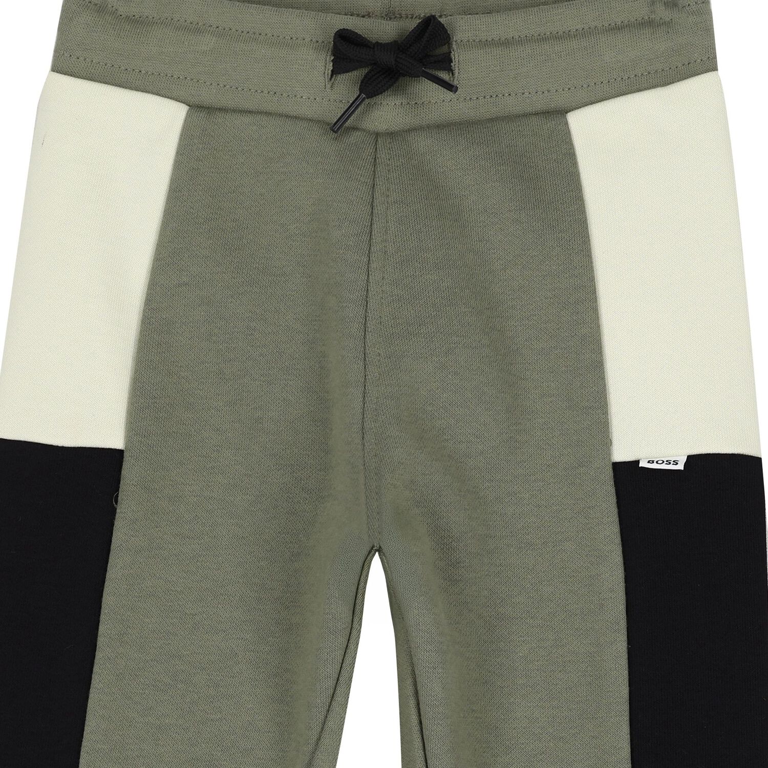 Younger Boys Grey, Navy Blue & White Joggers, 2, hi-res