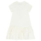 فستان بنات بالشعار بشكل قلاده باللون العاجى , 1, hi-res