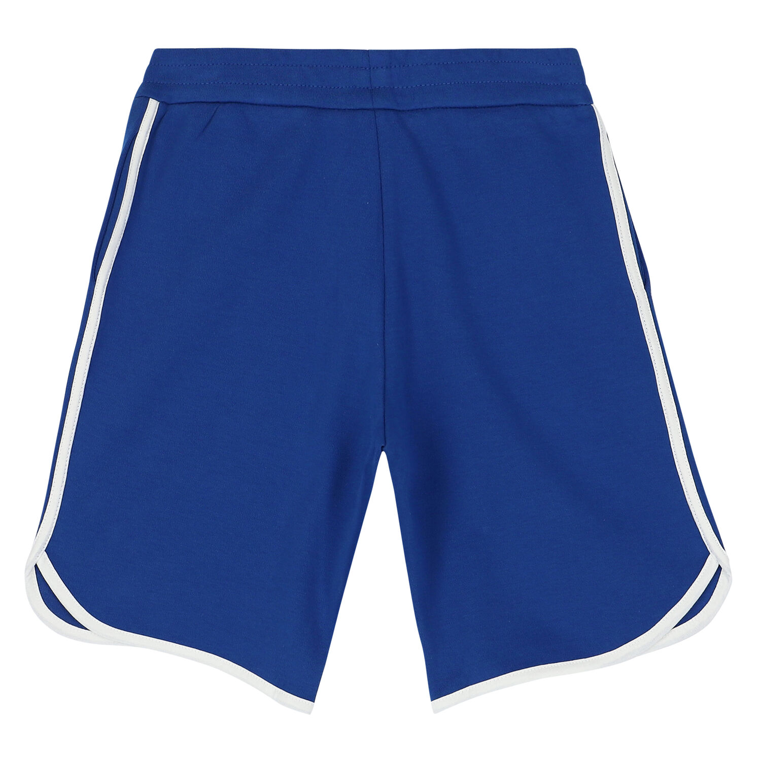 Boys White & Blue Logo Shorts Set, 1, hi-res