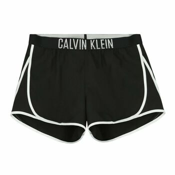 Girls Black Logo Shorts