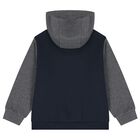 Boys Navy Blue & Grey Tracksuit Set ( 3 Piece ), 3, hi-res