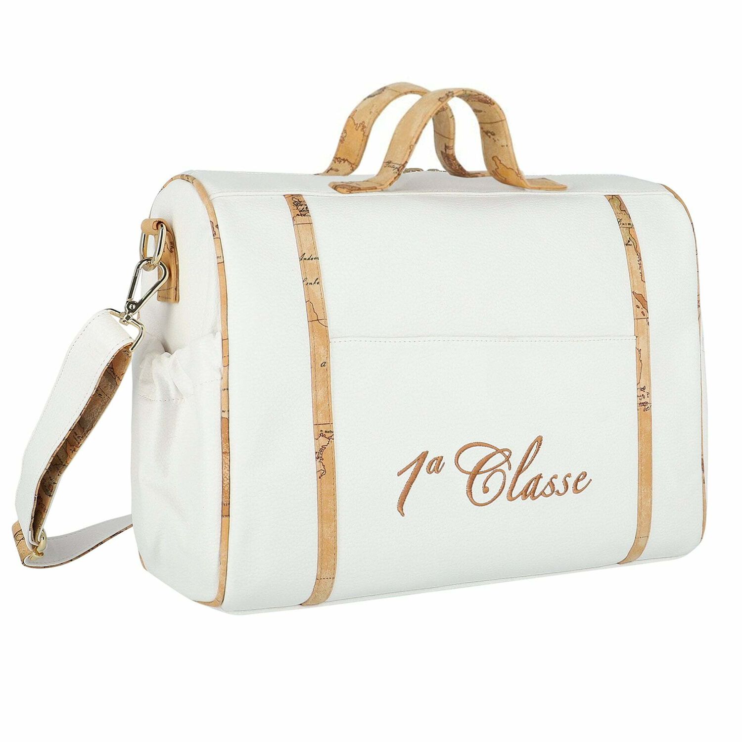 White Logo Baby Changing Bag, 1, hi-res