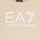 طقم شورتات للأولاد باللونين البيج والأسود مع شعار, 5, hi-res