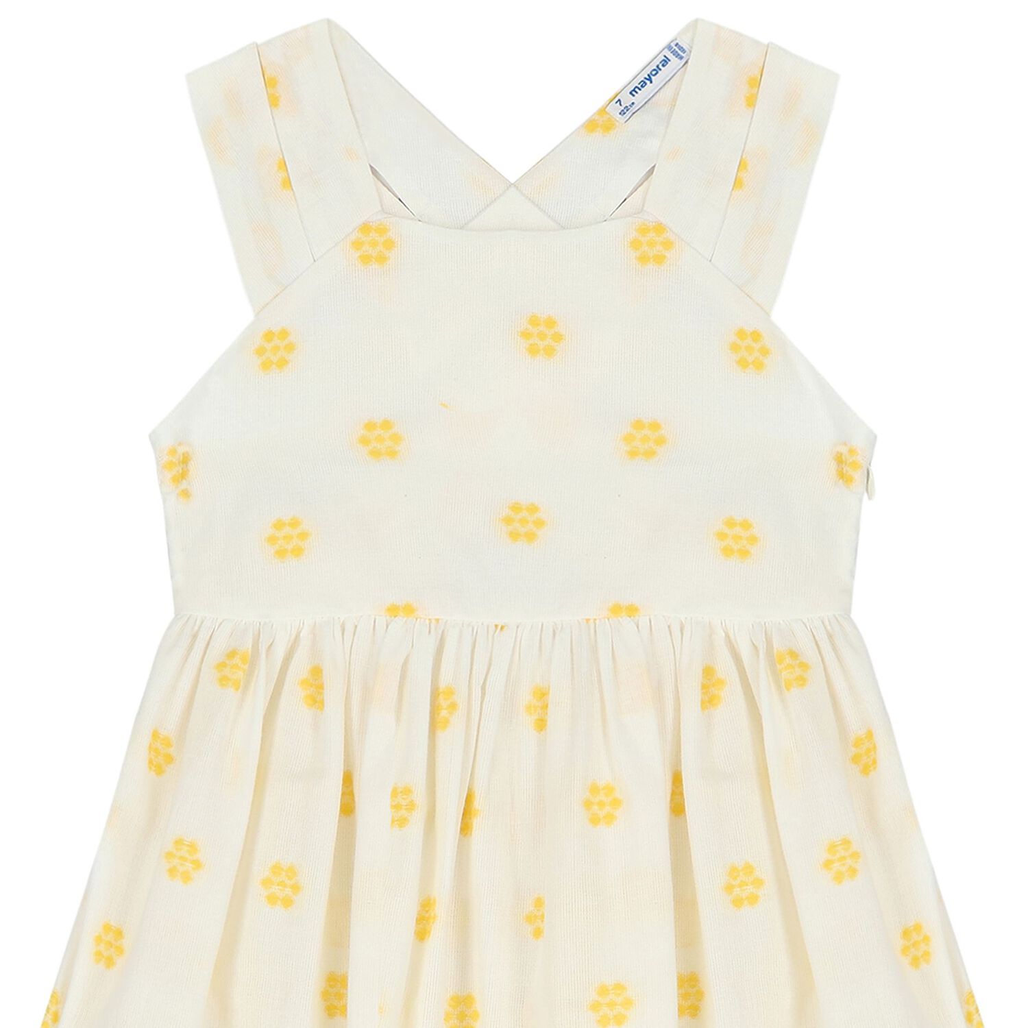 فستان بنات جاكار باللون العاجي, 1, hi-res image number null