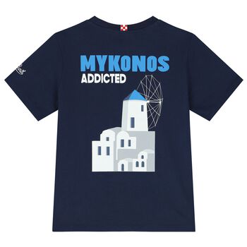 Boys Navy Mykonos T-Shirt