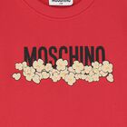 Girls Red Popcorn Logo Dress, 2, hi-res