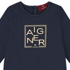 طقم هدايا ملابس أطفال وقبعة ومريلة باللون الكحلي والذهبي للأولاد, 1, hi-res