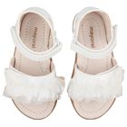 Girls White Patent Sandals, 1, hi-res