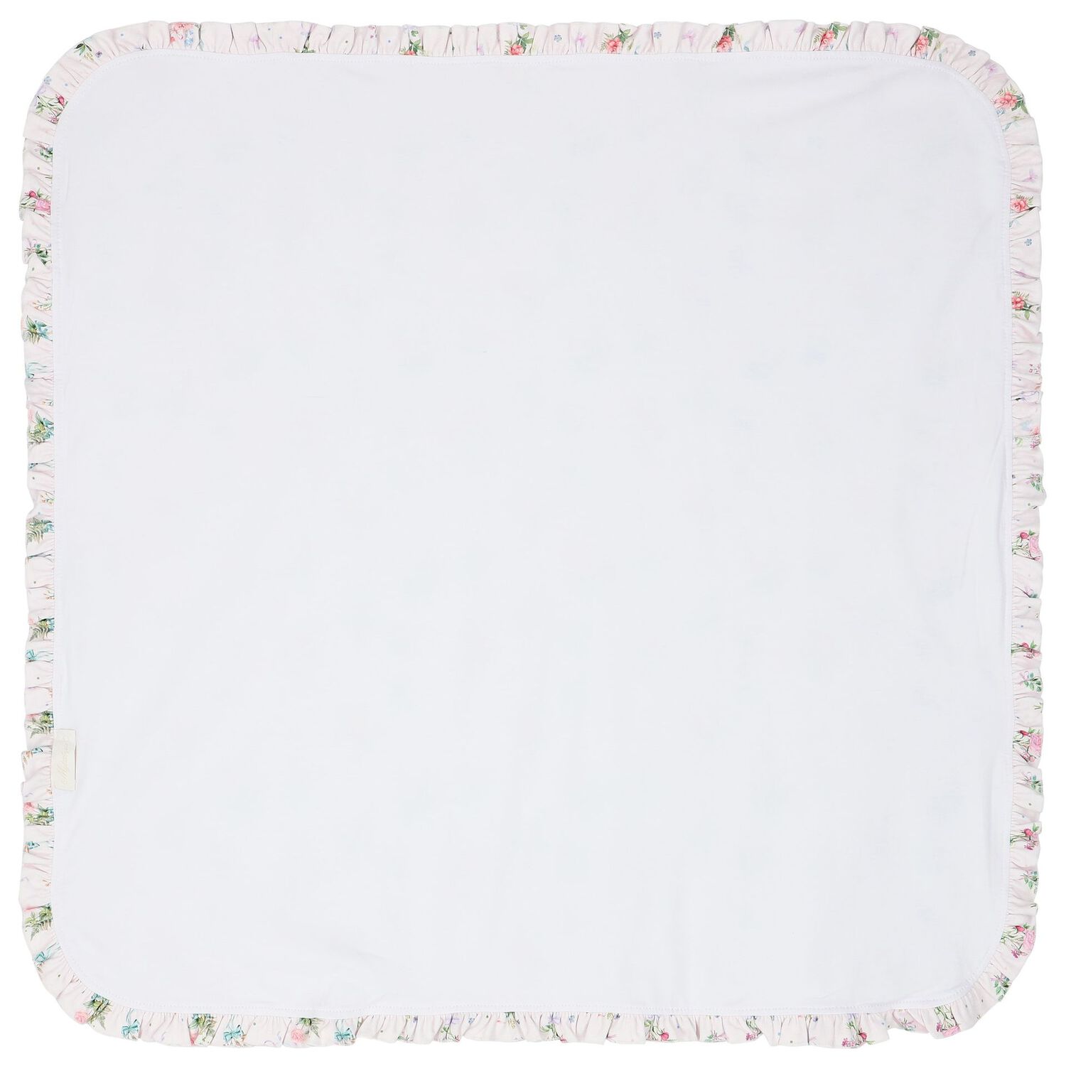 Baby Girls Pink Floral Blanket, 1, hi-res