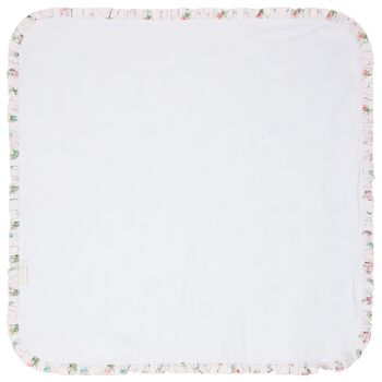 بطانية بنات بطبعة الزهور باللون الوردي