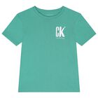Boys Green Logo T-Shirt, 1, hi-res