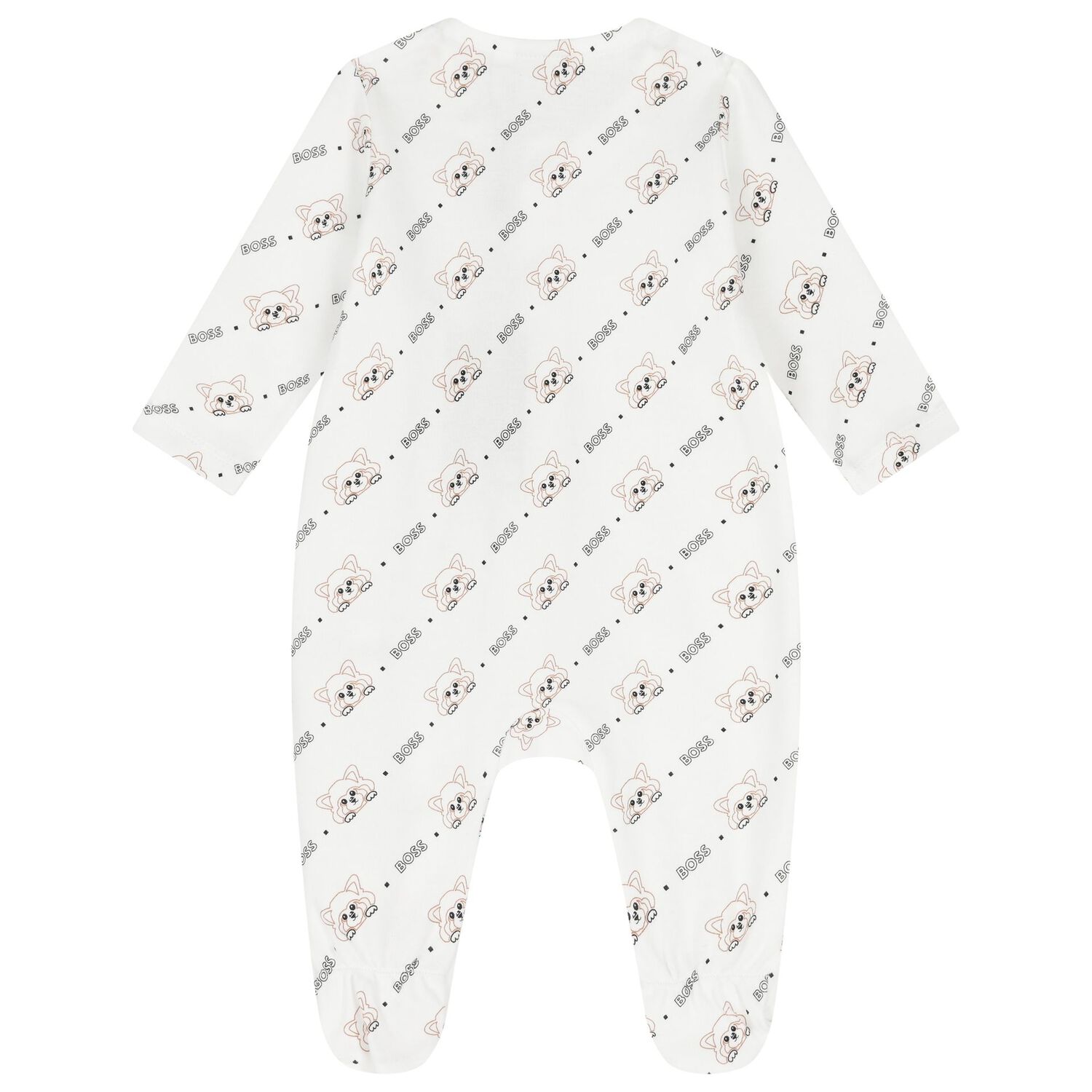 White Logo Babygrow Gift Set, 1, hi-res