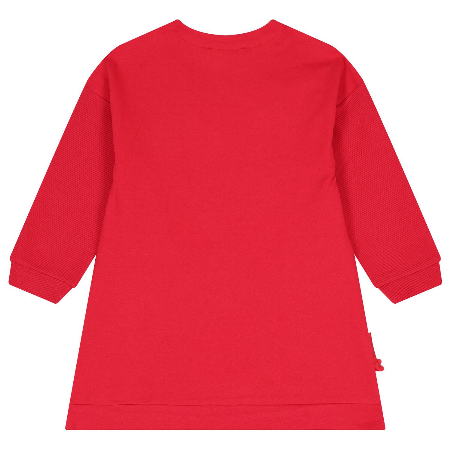 طقم فستان للبنات بطبعه قلب باللون الاحمر , 1, hi-res