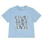 Younger Boys White & Blue T-Shirts ( 2 Pack ), 1, hi-res