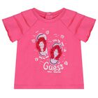 طقم شورت بنات بكشكشة باللون الوردى, 1, hi-res