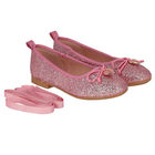 Girls Pink Glitter Shoes, 3, hi-res