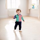Baby Boys Navy Blue Trousers, 1, hi-res