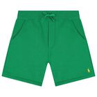 Boys Green Logo Shorts, 1, hi-res