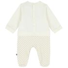Ivory & Gold Logo Babygrow Set, 1, hi-res