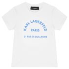 Boys White Logo T-Shirt, 2, hi-res