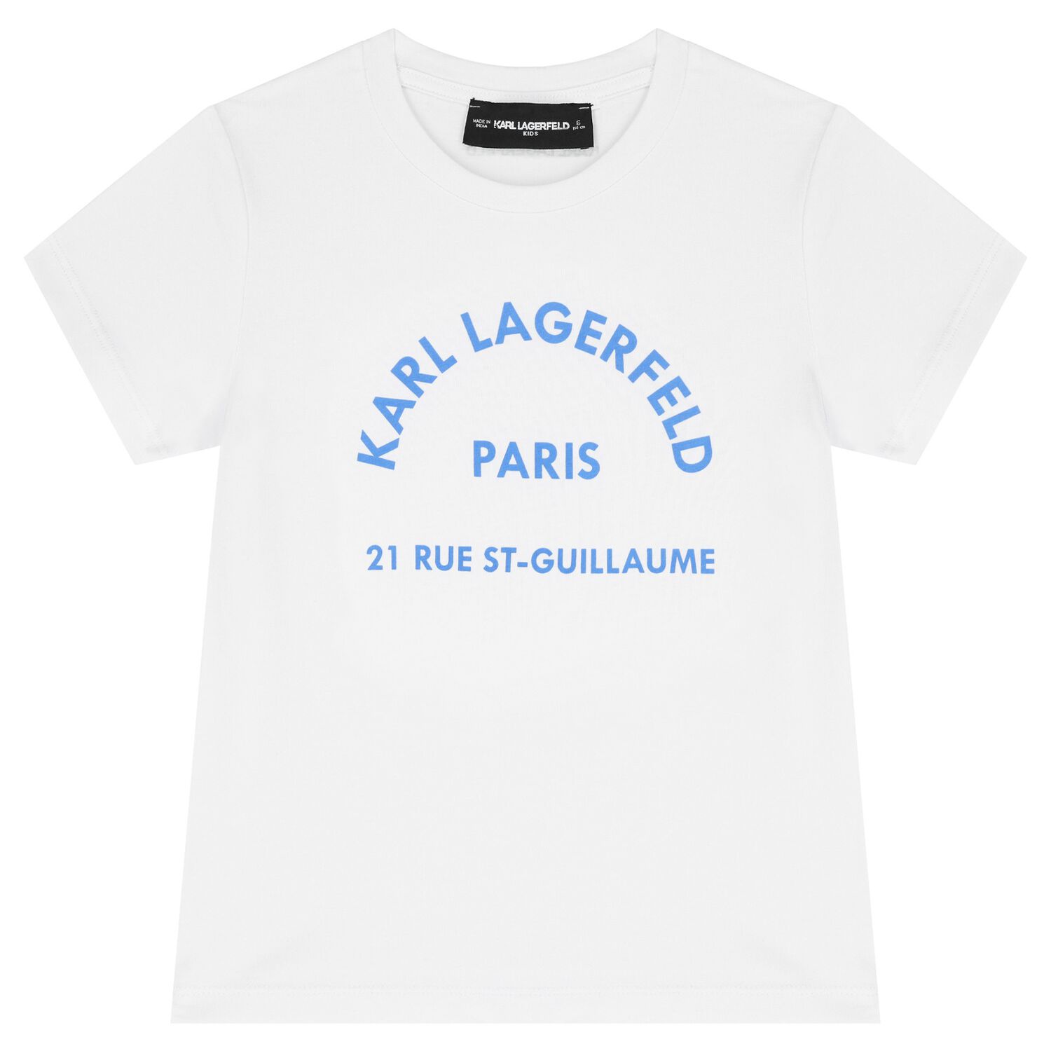 Boys White Logo T-Shirt, 2, hi-res image number null