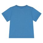 Younger Boys Blue Logo T-Shirt, 1, hi-res