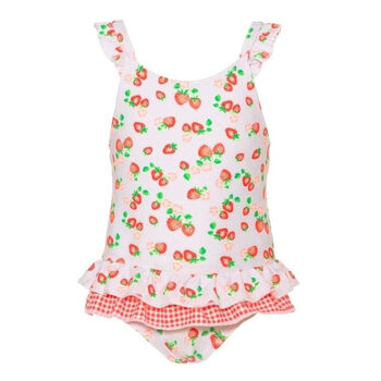 Baby Girls Wild Strawberry Frill Swimsuit