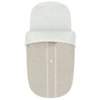 مدس عربة أطفال مزين النجوم باللون البيج والأبيض , 3, hi-res