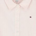 فستان بنات بالشعار مخطط باللون الوردي والأبيض, 1, hi-res