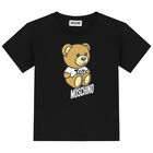 Black Teddy Bear Logo T-Shirt, 2, hi-res