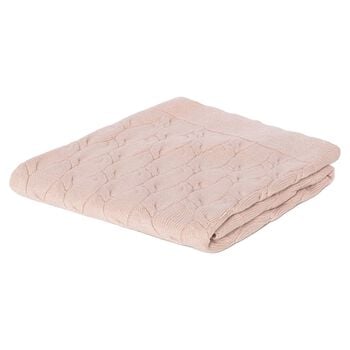 Baby Girls Pink Knitted Baby Blanket