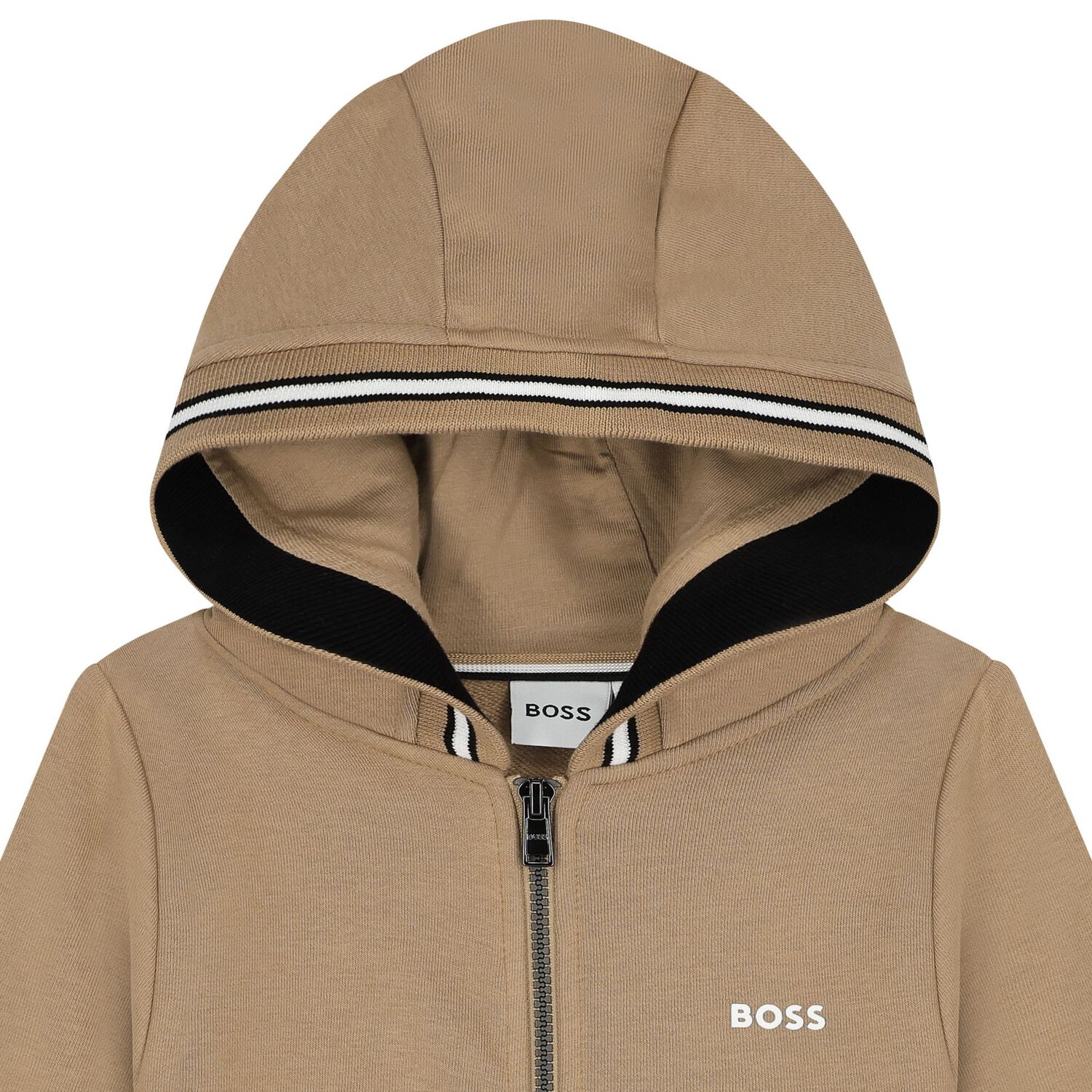 بدلة أولاد رياضية بالشعار باللون البيج  , 2, hi-res image number null