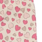 Younger Girls Beige Heart Leggings, 1, hi-res