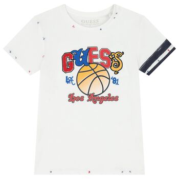 Boys White Logo T-Shirt