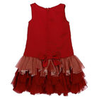 Girls Red & Gold Tulle Dress, 1, hi-res