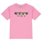 Girls Pink Teddy Bear Logo T-Shirt, 2, hi-res