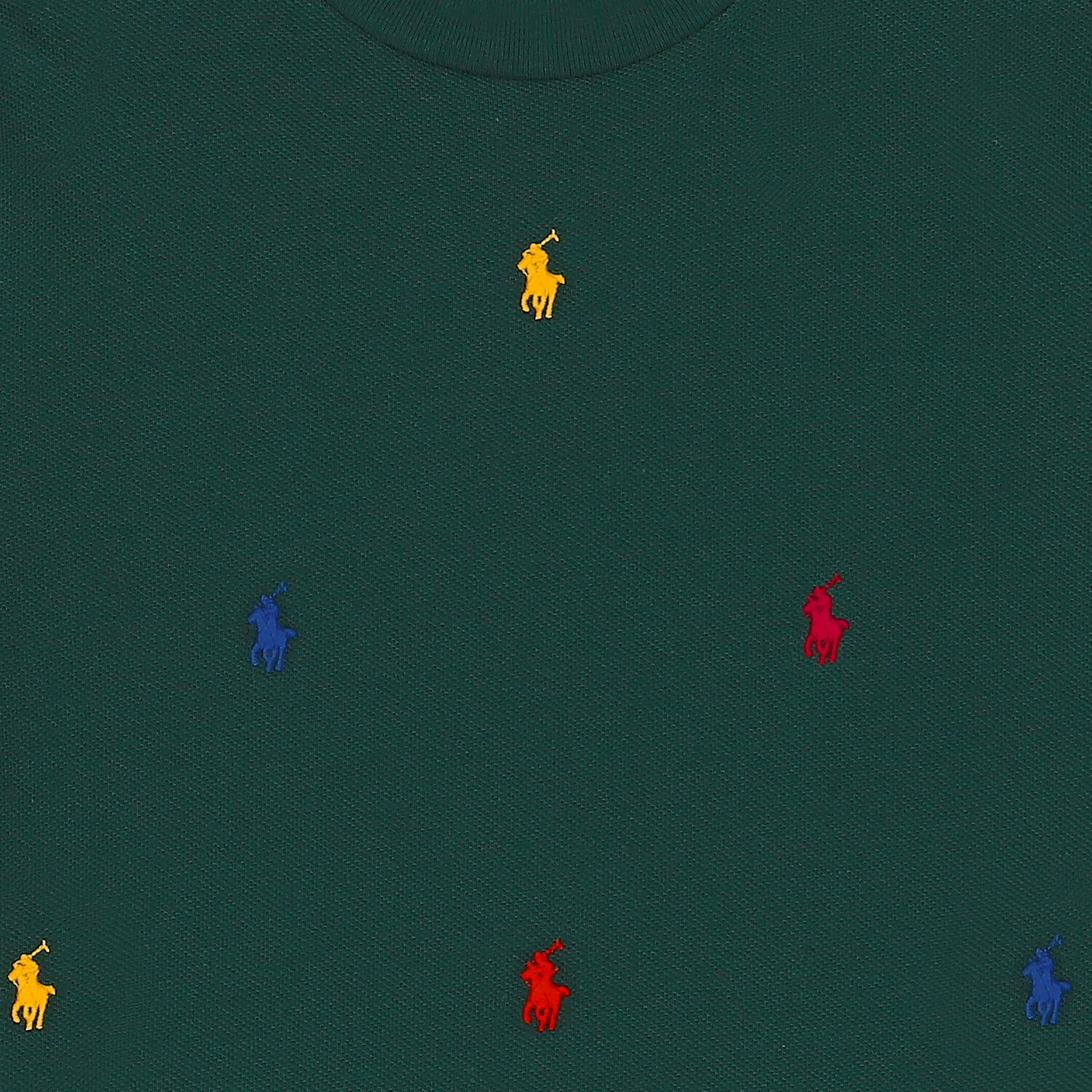 تيشيرت أولاد بالشعار باللون الاخضر, 1, hi-res