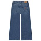 بنطلون جينز للبنات باللون الازرق , 1, hi-res