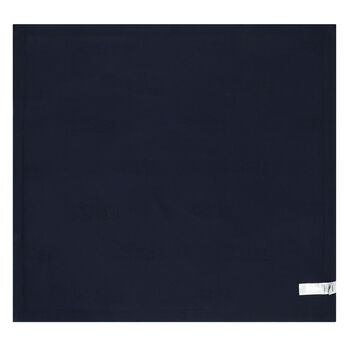 Navy Blue Logo Knitted Baby Blanket