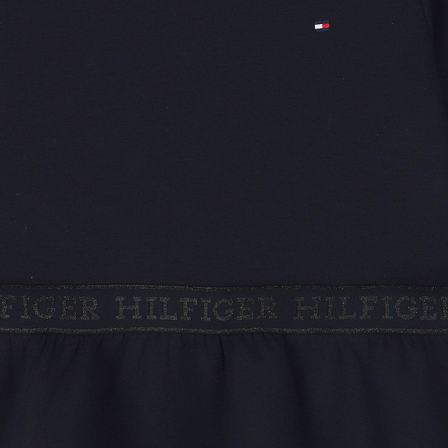 فستان بنات بالشعار باللون الكحلى, 2, hi-res