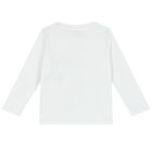 توب أولاد بأكمام بطبعة تيدي باللون الأبيض, 1, hi-res