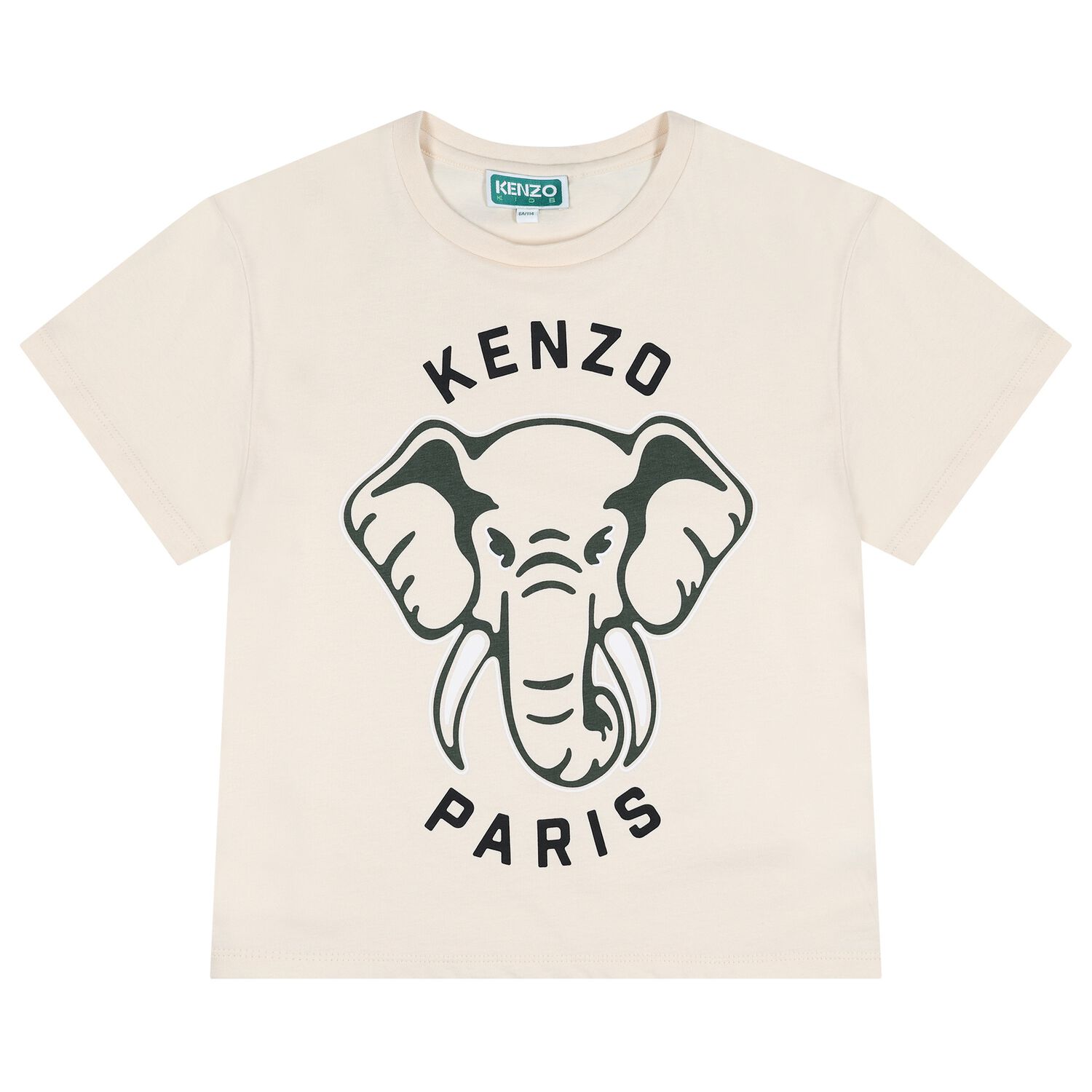 Beige Elephant Logo T-Shirt , 1, hi-res