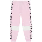 Girls Pink Logo Joggers, 1, hi-res