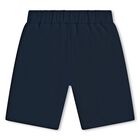 Boys Navy Blue Logo Shorts, 3, hi-res
