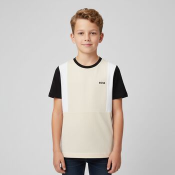 Boys Ivory Logo T-Shirt