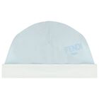 Baby Boys Blue & Ivory Logo Babygrow Gift Set , 2, hi-res